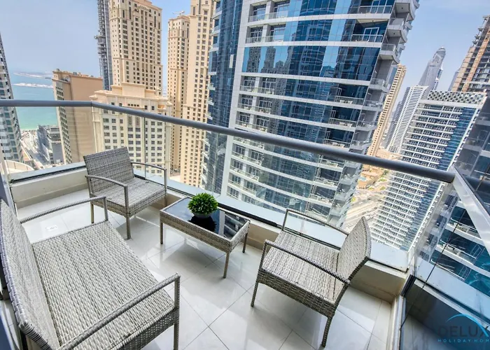 Overlooking Marina Canal 1Br Close To Mall, Promenade & Beach, Bay Central 1, Dubai Marina By Deluxe Holiday Homes
